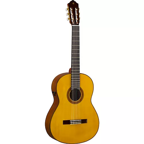 Yamaha CG-TA TransAcoustic Nylon-String Acoustic-Electric Guitar Gloss Natural - musicians--Friend