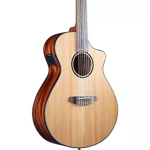 Breedlove Pursuit Exotic S CE Cedar-Myrtle Concert Acoustic-Electric Classical Guitar Natural - musicians--Friend
