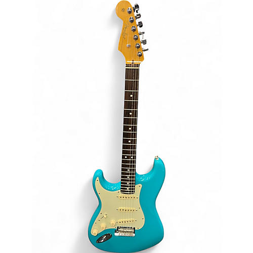 Used Fender American Professional II Stratocaster Left Handed Miami Blue Electric Guitar Miami Blue - musicians--Friend