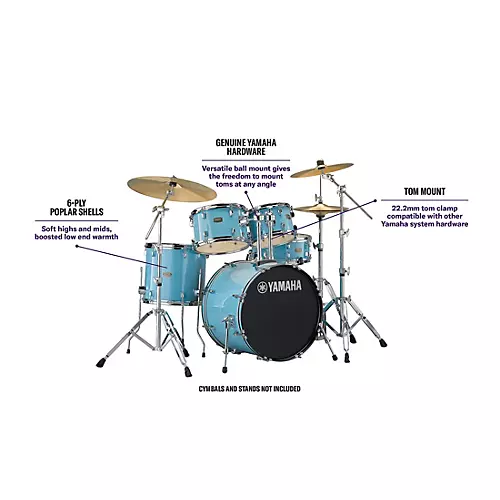 Yamaha Rydeen 5-Piece Shell Pack With 20