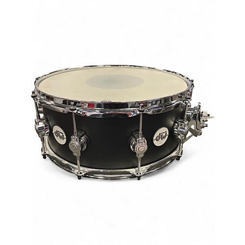 Used DW 14X6 Design Series Snare Flat Black Drum Flat Black 212 - musicians--Friend