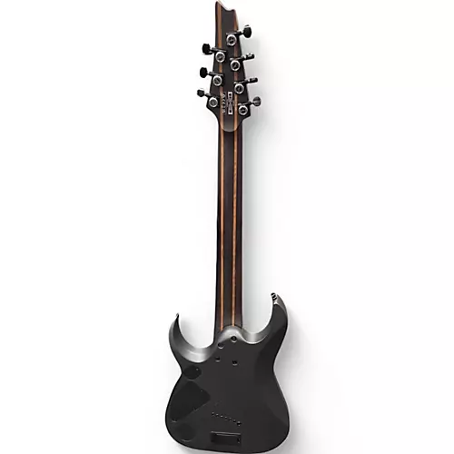 Used Ibanez RGA71AL Axion Label 7 String Black Aurora Burst Solid Body Electric Guitar Black Aurora Burst - musicians--Friend