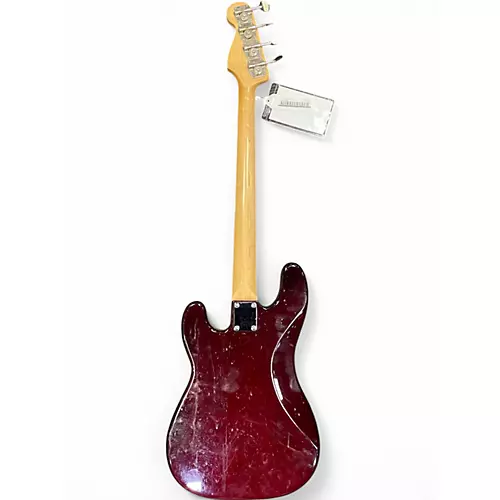 Used Squier precision bass red Electric Bass Guitar red - musicians--Friend