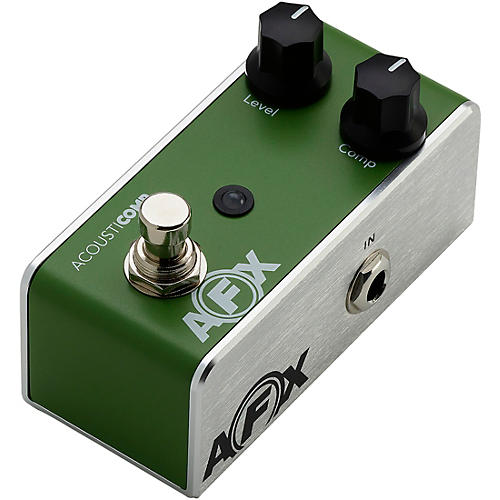 Fishman AFX AcoustiComp Mini Compressor Effects Pedal Green - musicians--Friend
