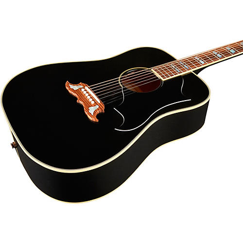 Gibson Elvis Dove Acoustic-Electric Guitar Ebony - musicians--Friend