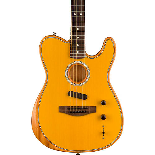 Fender Acoustasonic Player Telecaster Acoustic-Electric Guitar Brushed Black - musicians--Friend