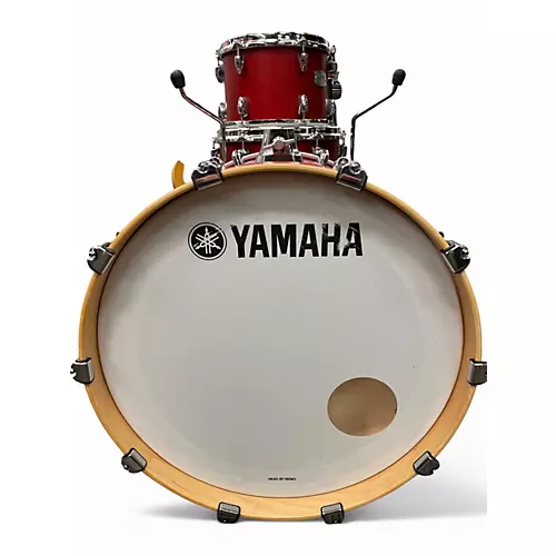 Used 2021 Yamaha 4 Piece Tour Custom CANDY APPLE SATIN Drum Kit CANDY APPLE SATIN - musicians--Friend