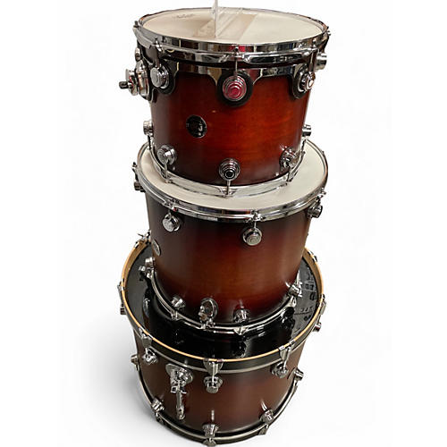 Used DW 3 Piece Collector's Series TABACCO BURST Drum Kit TABACCO BURST - musicians--Friend