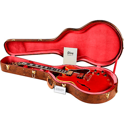 Gibson Custom Murphy Lab 1959 ES-355 Reissue Stopbar Light Aged Semi-Hollow Electric Guitar Watermelon Red - musicians--Friend