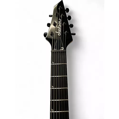 Used Jackson JS22-7 Dinky 7 String Black Solid Body Electric Guitar Black - musicians--Friend