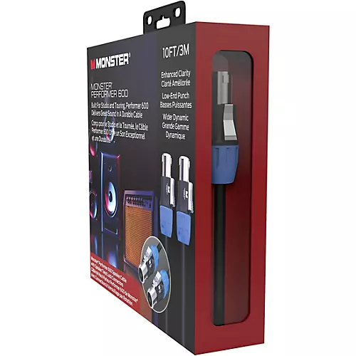 Monster Cable Prolink Performer 600 Speaker Cable with Speak-On Connectors 10 ft. Black - musicians--Friend