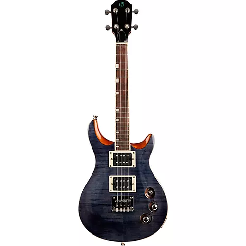 Flight Vanguard Solid Body Electric Ukulele Transparent Purple - musicians--Friend