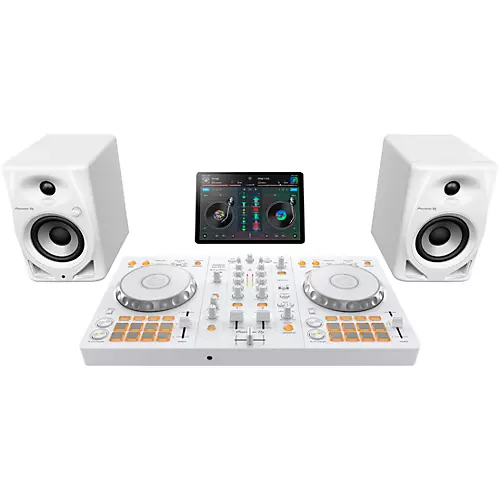 Pioneer DJ DDJ-FLX4-W 2-Channel DJ Controller for rekordbox and Serato White - musicians--Friend
