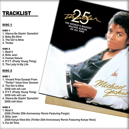 Michael Jackson - Thriller (25th Anniversary Edition) Vinyl LP - musicians--Friend