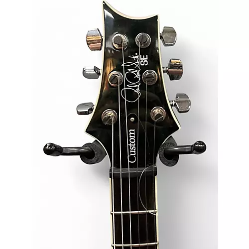 Used PRS SE Custom 24 Trans Green Solid Body Electric Guitar Trans Green - musicians--Friend