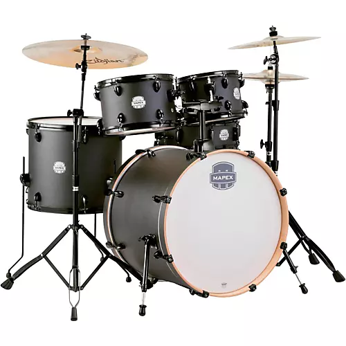 Open-Box Mapex Storm Rock 5-piece Drum Set Condition 1 - Mint Deep Black - musicians--Friend