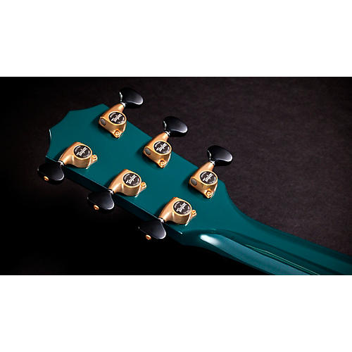 Taylor Custom Torrefied Sitka Spruce-Big Leaf Maple Grand Orchestra Acoustic-Electric Guitar Fjord Green - musicians--Friend