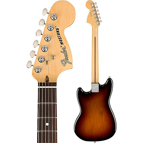 Fender American Performer Mustang Rosewood Fingerboard Electric Guitar Satin Sonic Blue - musicians--Friend