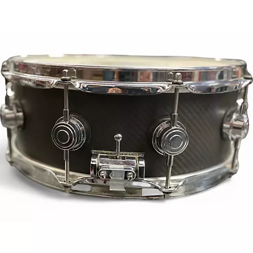 Used DW 5.5X14 COLLECTORS SERIES EDGE CARBON FIBER Drum CARBON FIBER 10 - musicians--Friend