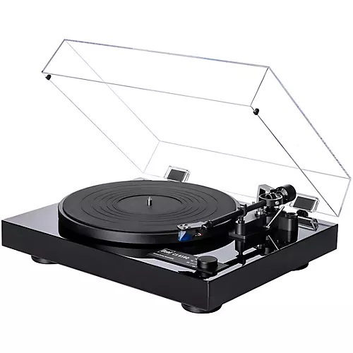 Dual Turntables CS618 Direct Drive Turntable with Auto Stop, Lift featuring an Ortofon Blue Cartridge Gloss Black - musicians--Friend