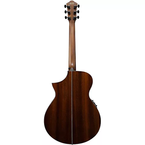 Ibanez AEWC32FM Thinline Acoustic-Electric Guitar Dark Green Sunset Fade - musicians--Friend