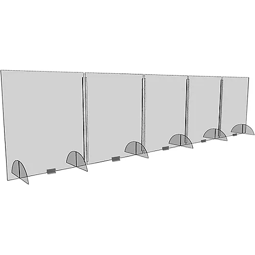 VICTORY DISPLAY Five Panel COVID19 Desktop Guard with Hinges - musicians--Friend