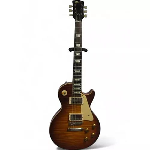 Used 2018 Gibson Custom Shop Les Paul R9 VOS Brazilian Light Aged Royal Teaburst Solid Body Electric Guitar Royal Teaburst - musicians--Friend