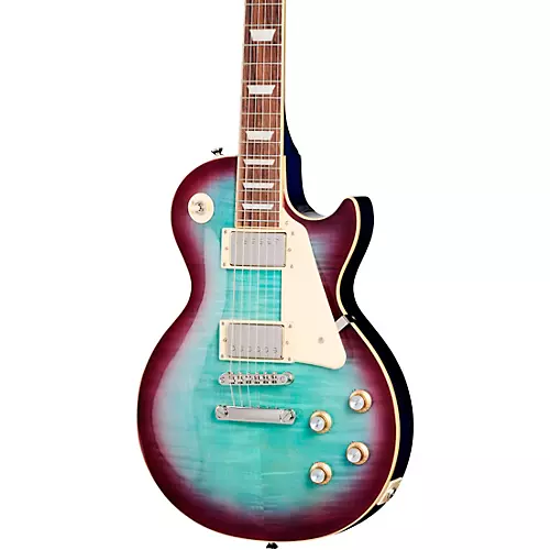 Epiphone Les Paul Standard '60s Figured Electric Guitar Blueberry Burst - musicians--Friend