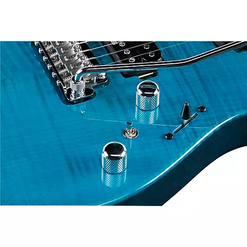 Ibanez MM1 Martin Miller Signature Electric Guitar Transparent Aqua Blue - musicians--Friend