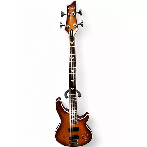Used Schecter Guitar Research Omen Extreme 4 String DARKWOOD  Electric Bass Guitar DARKWOOD - musicians--Friend