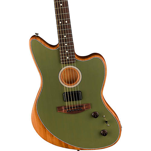 Fender Acoustasonic Player Jazzmaster Sitka Spruce-Mahogany Acoustic-Electric Guitar Ice Blue - musicians--Friend