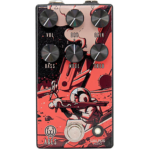 Walrus Audio Ages Overdrive Luna Series V2 Effects Pedal Metallic Black - musicians--Friend