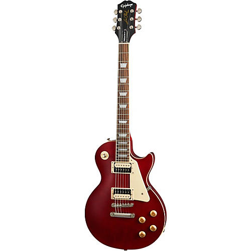 Epiphone Les Paul Traditional Pro IV Limited-Edition Electric Guitar Worn Wine Red - musicians--Friend