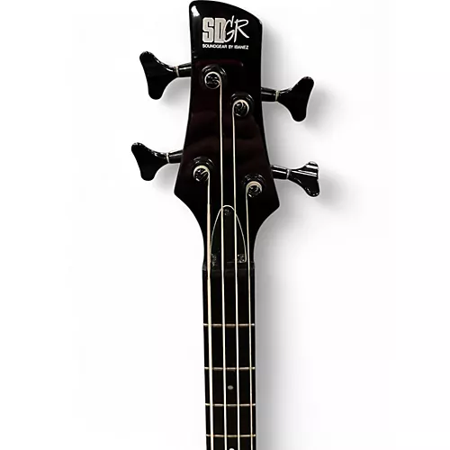 Used Ibanez SR400 Black Electric Bass Guitar Black - musicians--Friend