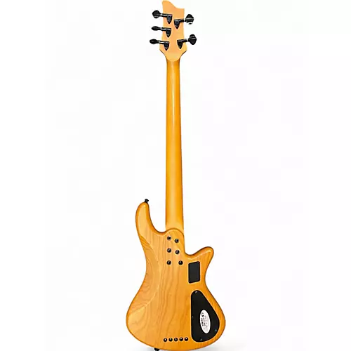 Used Schecter Guitar Research Stiletto Session 5 Natural Electric Bass Guitar Natural - musicians--Friend