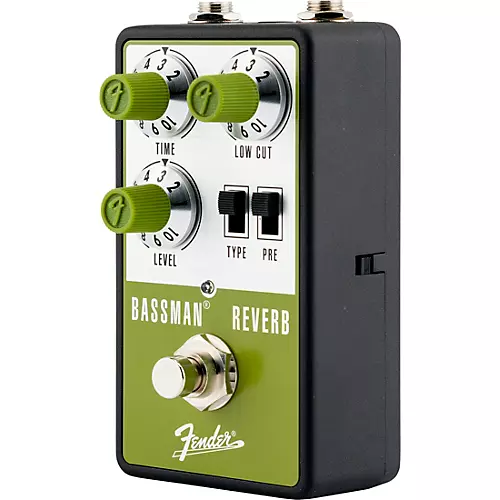 Fender Bassman Reverb Effects Pedal Aluminum Green - musicians--Friend