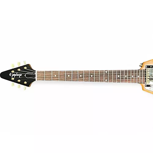 Used 2024 Epiphone 2024 Epiphone 1958 Flying V Inspired By Gibson Custom Antique Natural Electric Guitar Antique Natural - musicians--Friend