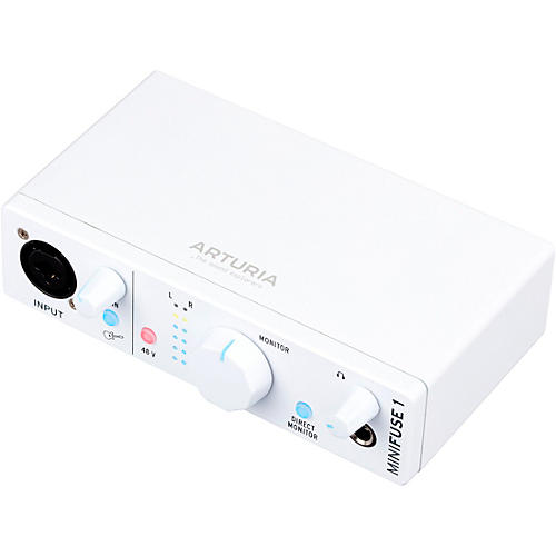 Arturia MiniFuse 1 USB Audio Interface, White - musicians--Friend