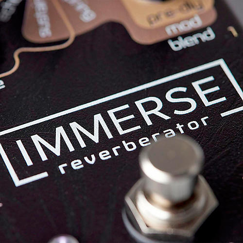 Neunaber Immerse Reverberator Mk II Stereo Reverb Effects Pedal Black - musicians--Friend