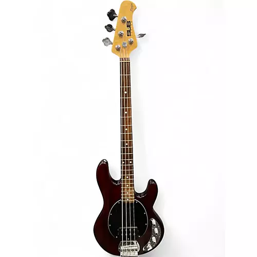 Used Sterling by Music Man Sub 4 Walnut Electric Bass Guitar Walnut - musicians--Friend