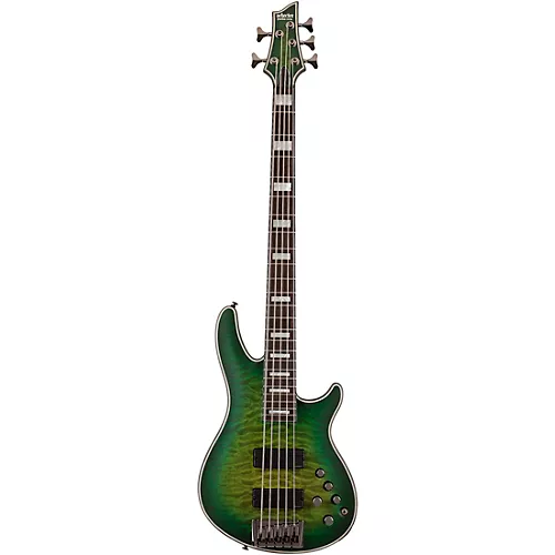 Schecter Guitar Research Daniel Firth Hellraiser Extreme-5 Electric Bass Cthulhu Burst Satin - musicians--Friend