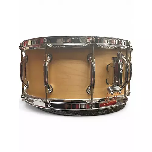 Used Pearl 6.5X14 Sensitone Snare Natural Drum Natural 15 - musicians--Friend