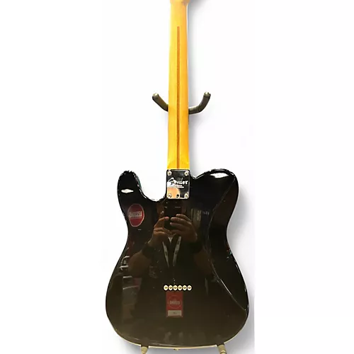 Used 2017 Fender American Deluxe Telecaster BLACK Solid Body Electric Guitar BLACK - musicians--Friend