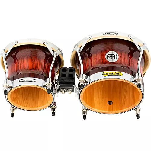 MEINL Free Ride Series Woodcraft Bongos Antique Mahogany Burst 7 in. and 9 in. - musicians--Friend