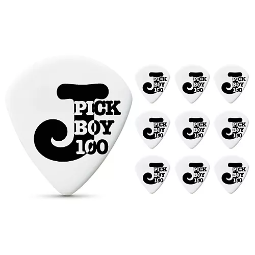 Pick Boy White Cellulose Jazz Guitar Picks 1.20 mm 10 Pack - musicians--Friend