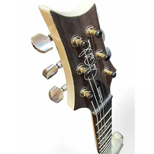 Used PRS custom 24  Pearl White Solid Body Electric Guitar Pearl White - musicians--Friend
