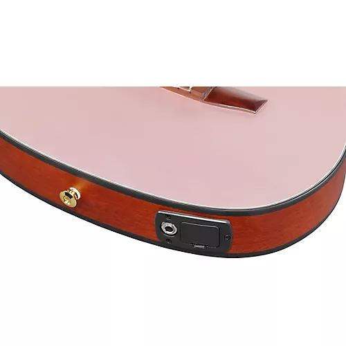 Ibanez FRH10N Nylon-String Acoustic-Electric Guitar Rose Gold Metallic Flat - musicians--Friend