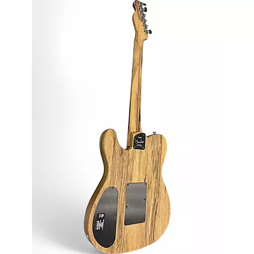 Used Fender American Acoustasonic Telecaster Ziricote Natural Acoustic Electric Guitar Natural - musicians--Friend