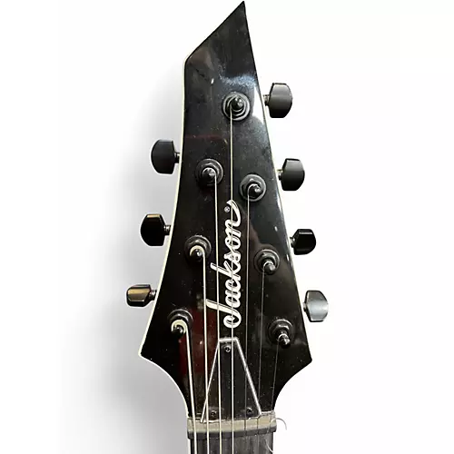 Used Jackson JS22-7 Dinky 7 String QULITED BLACK Solid Body Electric Guitar QULITED BLACK - musicians--Friend