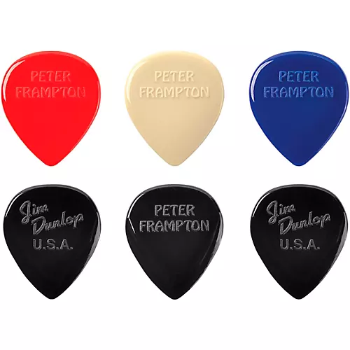 Dunlop Peter Frampton Vintage Jazz Teardrop Variety Picks 2.08 mm 6 Pack - musicians--Friend